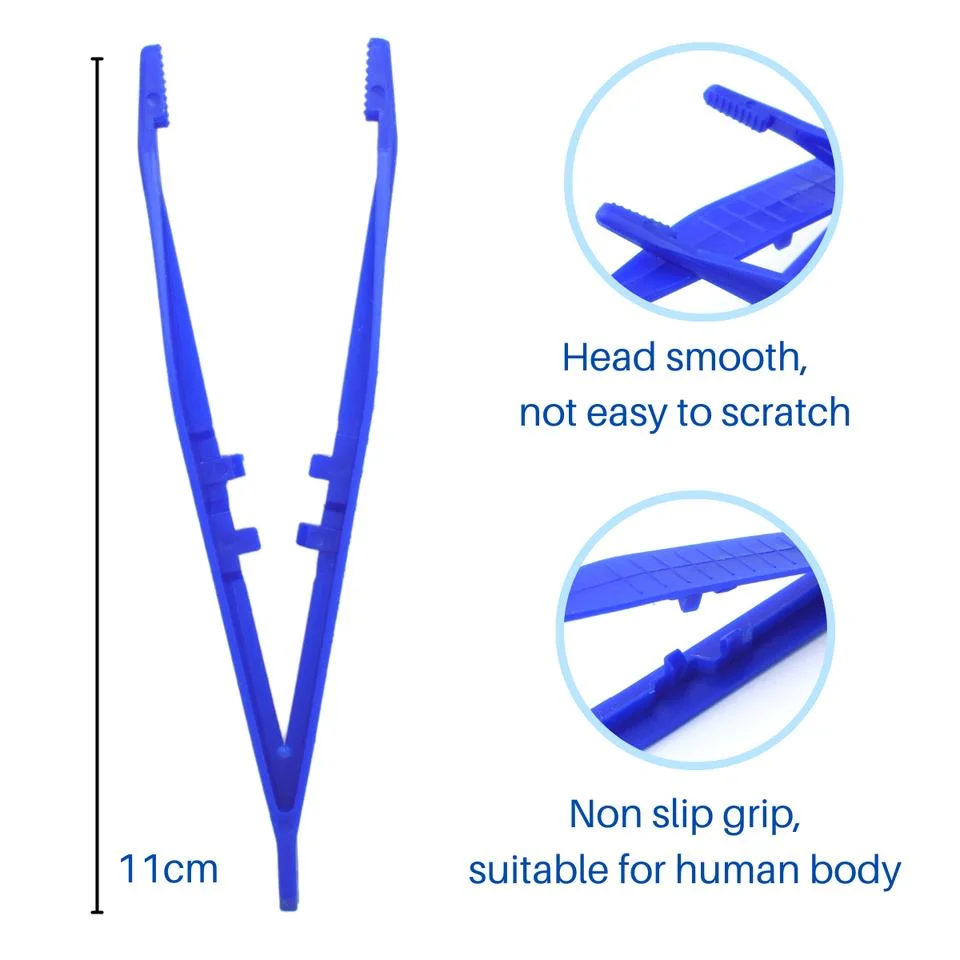 Sterile or Non-Sterile Disposable Medical Surgical Plastic Tweezers