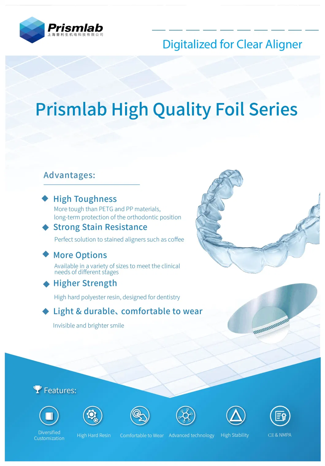 High Quality Value of Money Dental Foils for Making Clear Aligners